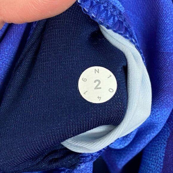 Lululemon High Rise Wunder Under Crops‎ Blue Midnight Size 2 Luxtreme Leggings - Picture 5 of 13